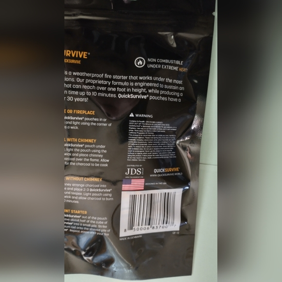 Deluxe Fire Starter Kit! Waterproof Individual Packs & Striker Rods- Survival - Picture 4 of 5